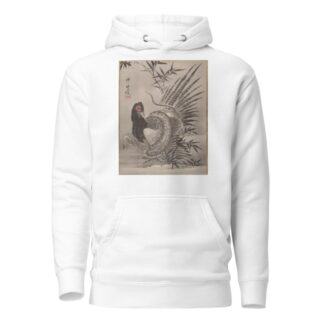 Pheasant Caught by a Snake by Kawanabe Kyōsai Hoodie