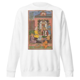 A Royal Picnic on a Terrace by Muhammad Ali Sweatshirt