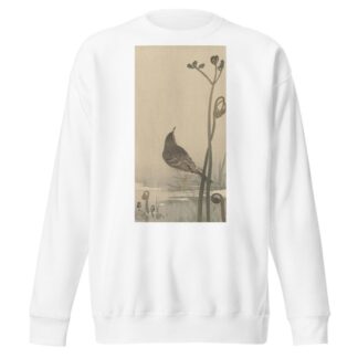Water squeaker by Ohara Koson Sweatshirt