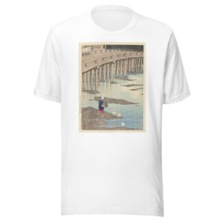 The Gion Bridge In Hondo In Amakusa by Kawase Hasui T-Shirt