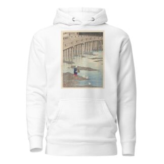 The Gion Bridge In Hondo In Amakusa by Kawase Hasui Hoodie