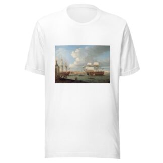 Foudroyant and Pégase entering Portsmouth Harbour, 1782 by Dominic Serres T-Shirt