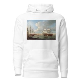 Foudroyant and Pégase entering Portsmouth Harbour, 1782 by Dominic Serres Hoodie