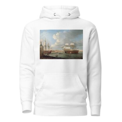 Foudroyant and Pégase entering Portsmouth Harbour, 1782 by Dominic Serres Hoodie
