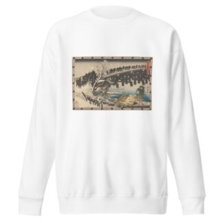 Marching over Bridge by Andō Hiroshige Sweatshirt