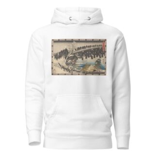 Marching over Bridge by Andō Hiroshige Hoodie