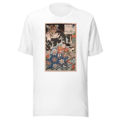 Tawara Tōda Hidesato Protecting the Dragon Woman of Seta from the Giant Millipede by Tsukioka Yoshitoshi T-Shirt