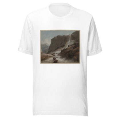 Waterfall between Chiavenna and Mount Splügen by Francis Towne T-Shirt
