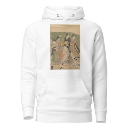 Geisha at the Ferry by Katsukawa Shunchō Hoodie