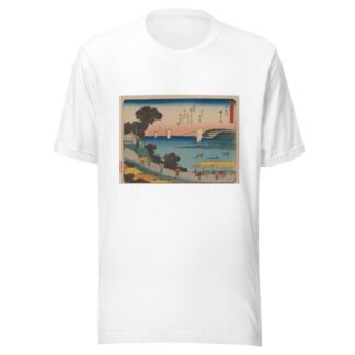 Tokaido gojusantsugi, Pl.04 by Andō Hiroshige T-Shirt