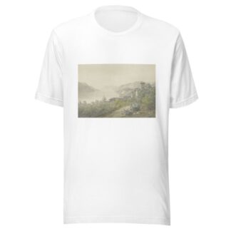 Gezicht vanuit het park van Bellagio, aan het Comomeer by Karoly Lajos Libay T-Shirt