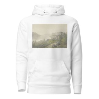 Gezicht vanuit het park van Bellagio, aan het Comomeer by Karoly Lajos Libay Hoodie