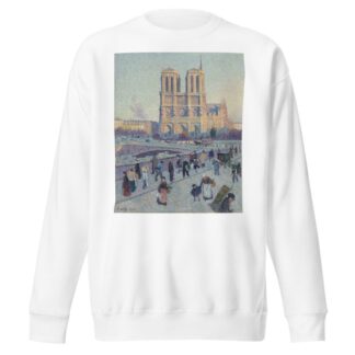 The Quai Saint-Michel and Notre-Dame by Maximilien Luce Sweatshirt