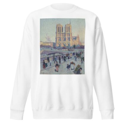The Quai Saint-Michel and Notre-Dame by Maximilien Luce Sweatshirt