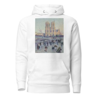 The Quai Saint-Michel and Notre-Dame by Maximilien Luce Hoodie