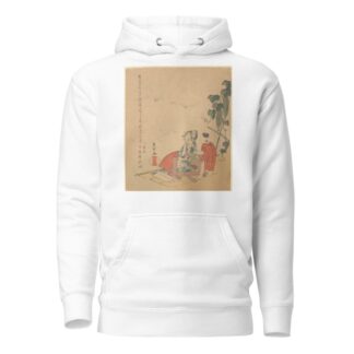 Woman and Boy with Melon Plant by Katsushika Hokusai Hoodie