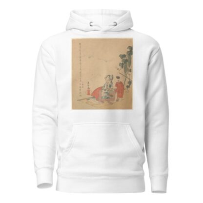 Woman and Boy with Melon Plant by Katsushika Hokusai Hoodie