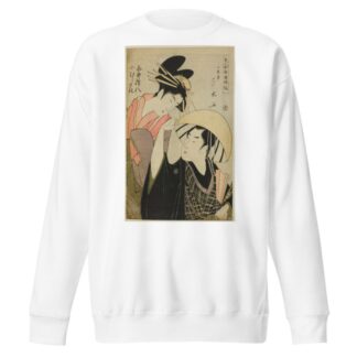 Shirai Gonpachi and Komurasaki, from the series ‘Beauties in Joruri Roles by Ichirakutei Eisui Sweatshirt
