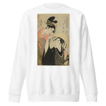 Shirai Gonpachi and Komurasaki, from the series ‘Beauties in Joruri Roles by Ichirakutei Eisui Sweatshirt