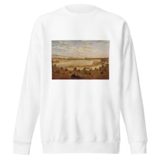 View of the New Brunswick Railroad Bridge by John Jesse Barker Sweatshirt
