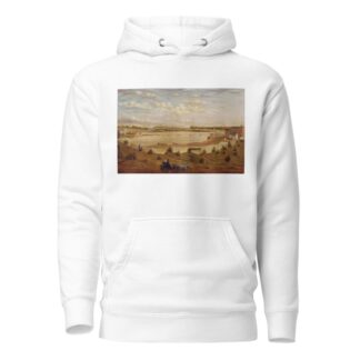 View of the New Brunswick Railroad Bridge by John Jesse Barker Hoodie