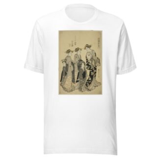 The Courtesan Hinazuru of the Chojiya with her Attendants, from the series ‘Edo Purple in the Pleasure Quarters by Chōbunsai Eishi T-Shirt