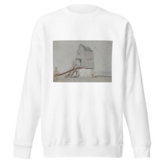 A Figure Beside A Windmill by George Bryant Campion Sweatshirt