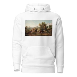 Extensive Landscape near Hereford Cathedral and the River Wye by E. R. Van Hampe Hoodie