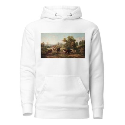 Extensive Landscape near Hereford Cathedral and the River Wye by E. R. Van Hampe Hoodie