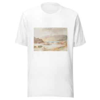 The Falls of the Kawarau, Wakatipu Lake by Nicholas Chevalier T-Shirt
