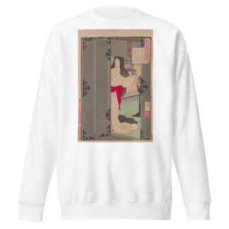 Akazome Emon viewing the Moon from her palace chambers by Tsukioka Yoshitoshi Sweatshirt