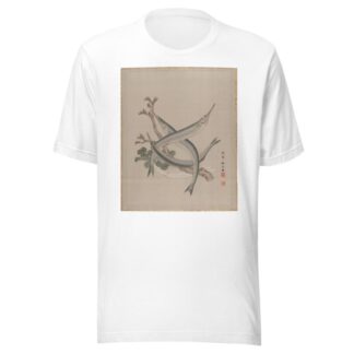 Three Fishes and a Branch by Seki Shūkō T-Shirt