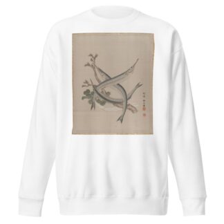 Three Fishes and a Branch by Seki Shūkō Sweatshirt