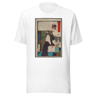 Geisha Carrying Hand Towels at 6;00 p.m. by Tsukioka Yoshitoshi T-Shirt