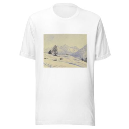 Winterlandschaft, Unterengadin by Jakob Nussbaum T-Shirt