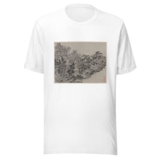 Cloud-Climbing Pavilion by Shen Zhou T-Shirt