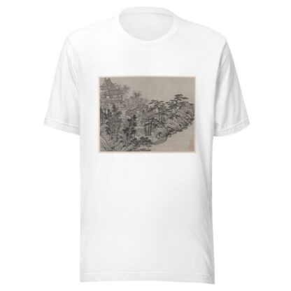 Cloud-Climbing Pavilion by Shen Zhou T-Shirt