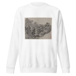 Cloud-Climbing Pavilion by Shen Zhou Sweatshirt