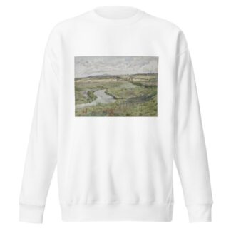 Landscape with stream by Mark Fisher Sweatshirt