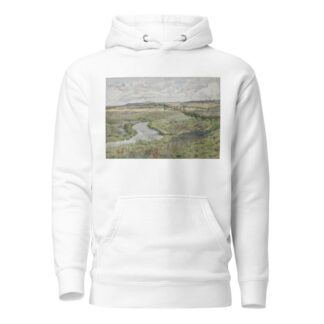 Landscape with stream by Mark Fisher Hoodie