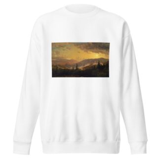 Sunset after a Storm in the Catskill Mountains by Jasper Francis Cropsey Sweatshirt