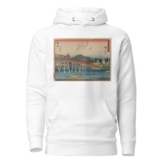 Tokaido gojusantsugi, Pl.39 by Andō Hiroshige Hoodie