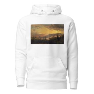 Sunset after a Storm in the Catskill Mountains by Jasper Francis Cropsey Hoodie