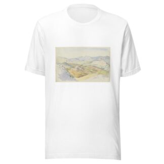 The Sabine Hills and Rocca Santo Stefano Seen from Civitella by Ludwig Deurer T-Shirt