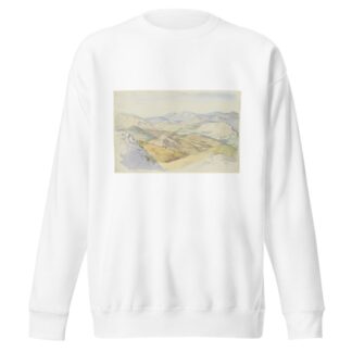 The Sabine Hills and Rocca Santo Stefano Seen from Civitella by Ludwig Deurer Sweatshirt