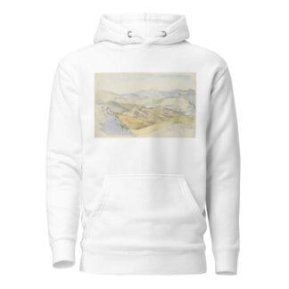 The Sabine Hills and Rocca Santo Stefano Seen from Civitella by Ludwig Deurer Hoodie