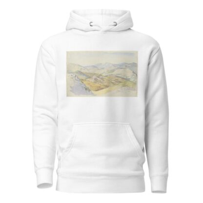 The Sabine Hills and Rocca Santo Stefano Seen from Civitella by Ludwig Deurer Hoodie
