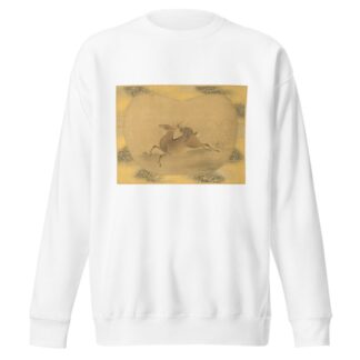 Monkey on a deer by Kanō Tsunenobu Sweatshirt