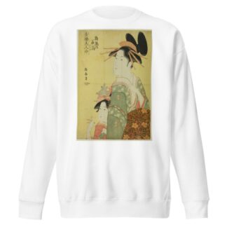 Hanaogi of the Ogiya, from the series ‘Beauties of the Pleasure Quarters by Eishōsai Chōki Sweatshirt