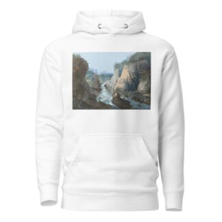 Schlucht mit Wasserfall by Caspar Wolf Hoodie
